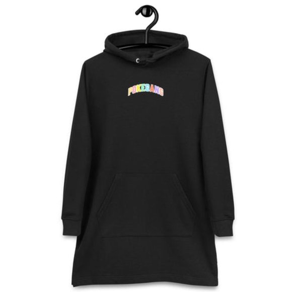 PokeGang Women's Black Long Sleeve Kangaroo Pocket Double Layered Hoodie - Picture 2 of 6